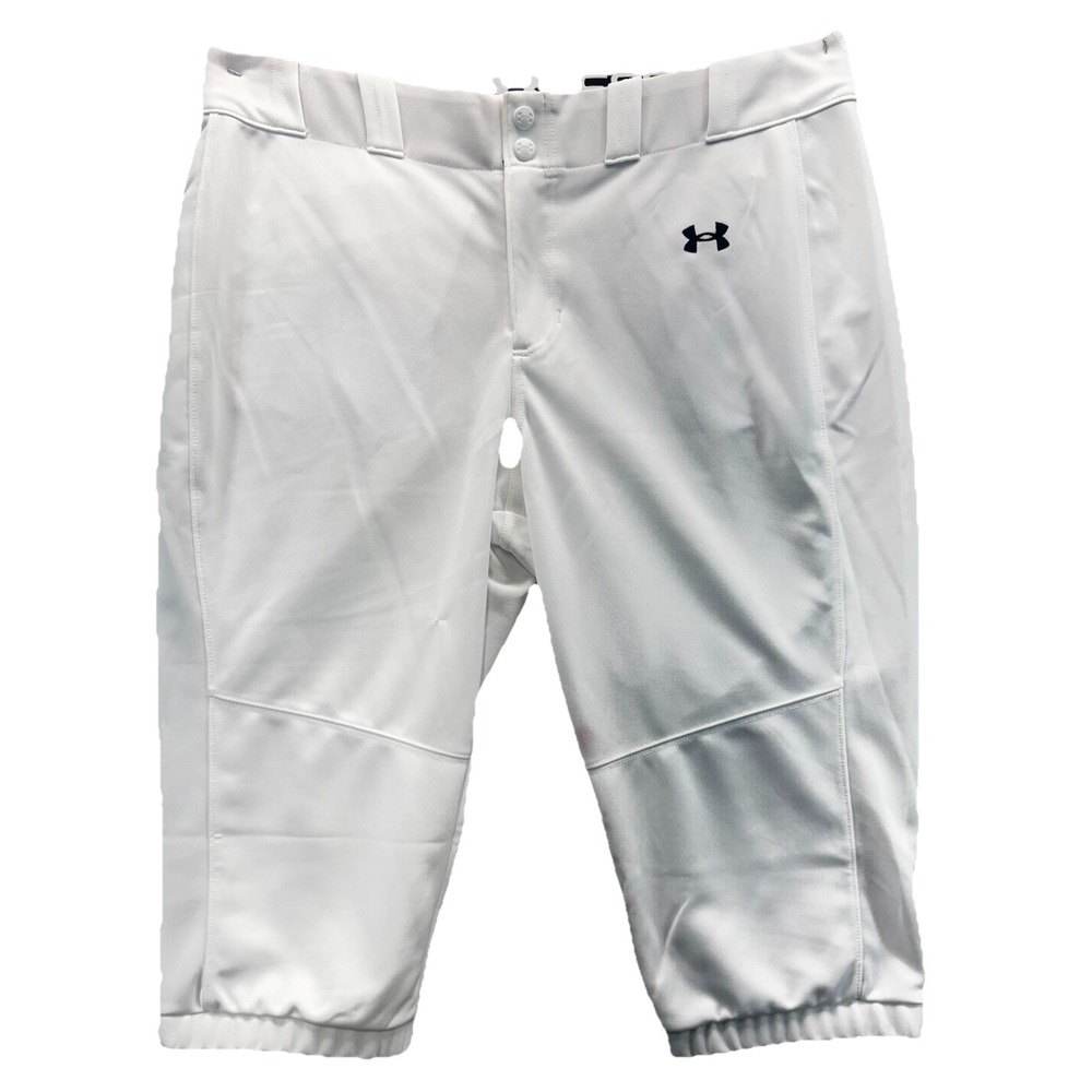 Under Armour Softball Pants White Size XL Flawed